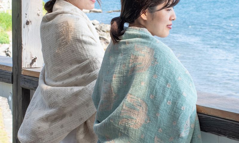リネン&シュニール コットンブランケット