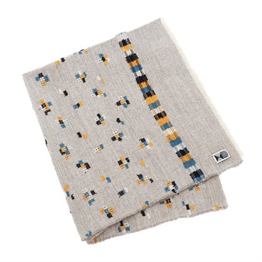 square scarf / embryo ウールリネン ライトグレー