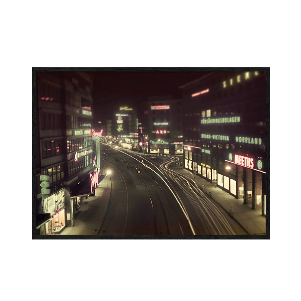 ポスター フレーム付き 50×70cm / Night, Stockholm
