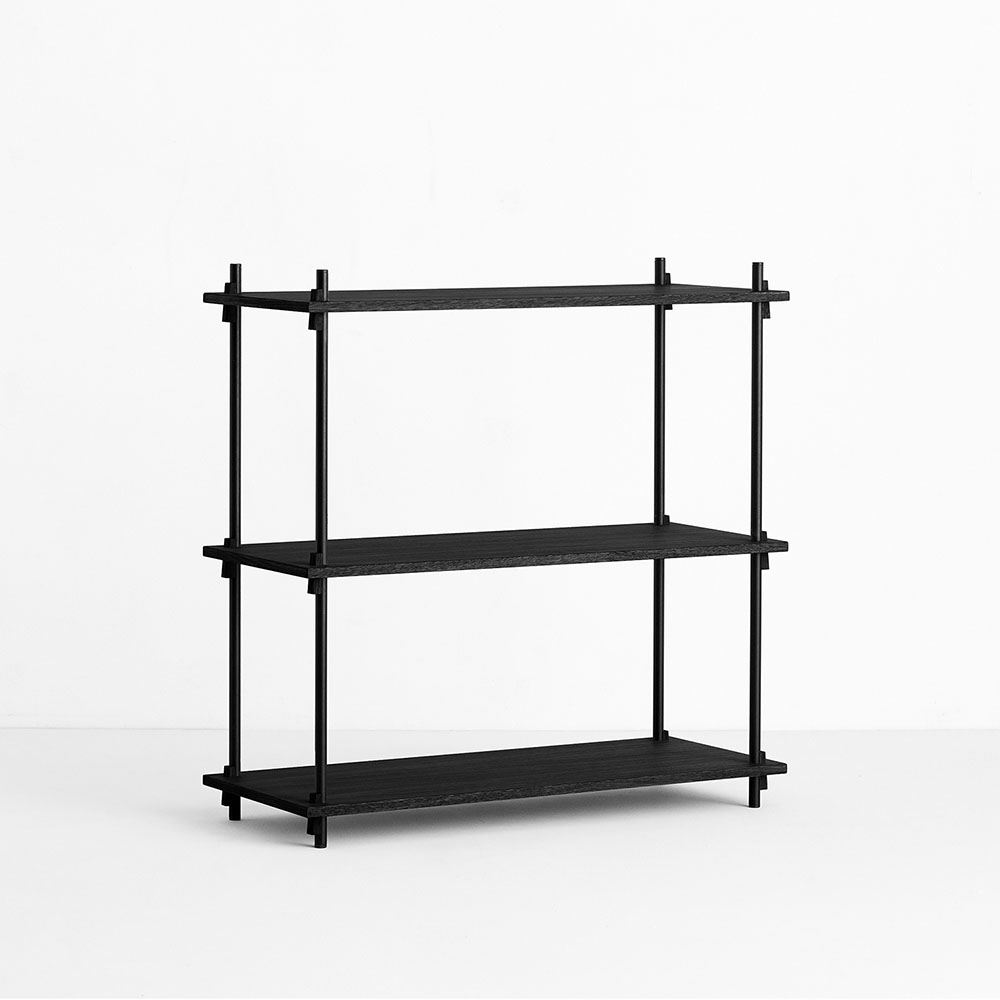 シェルビングシステム シングル H85cm / ブラック
