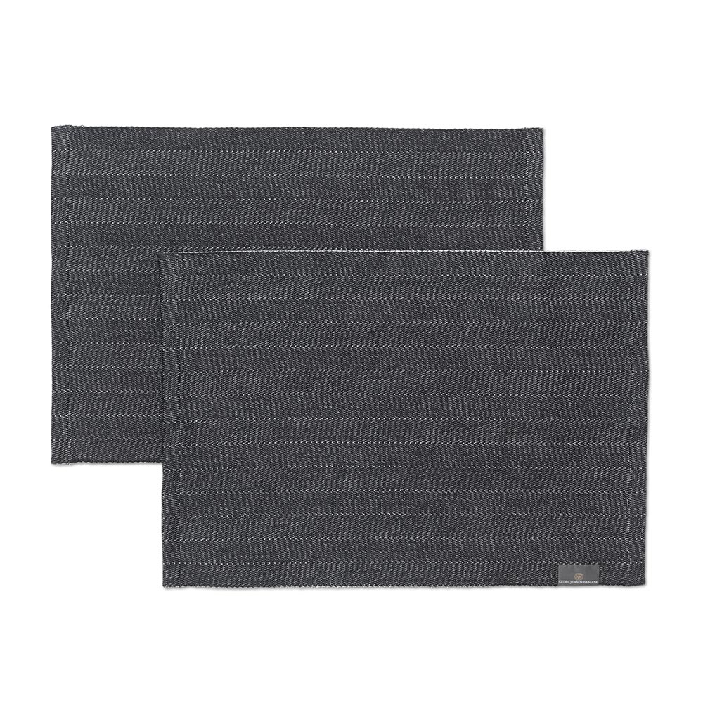 プレースマット ヘリンボーン 50×36cm 2枚入 / ダークグレー