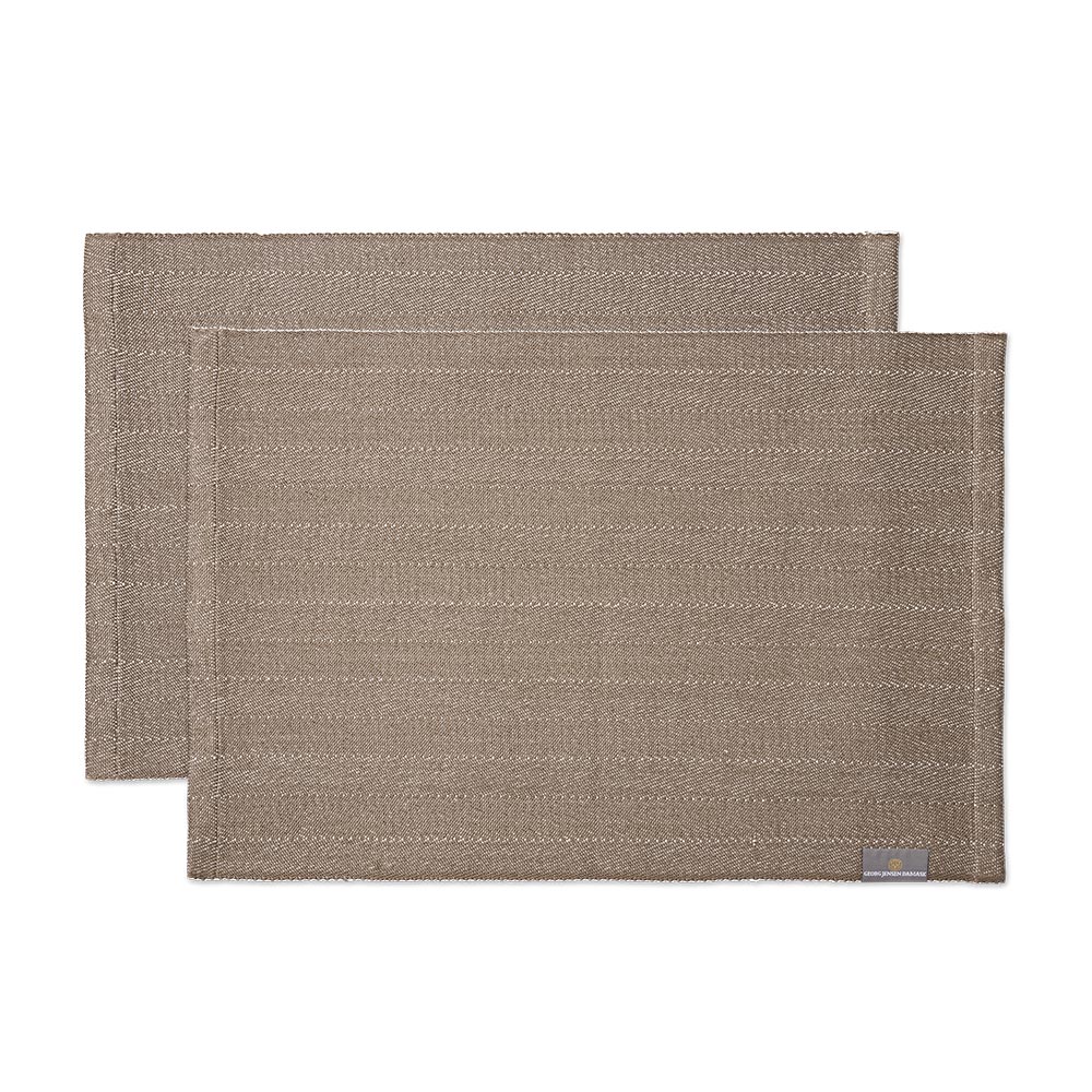プレースマット ヘリンボーン 50×36cm 2枚入 / ウォルナット