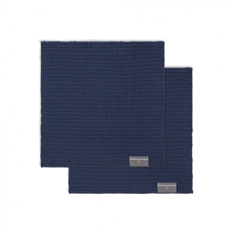 ディッシュクロス ノール 27×27cm 2枚入 / ダークブルー