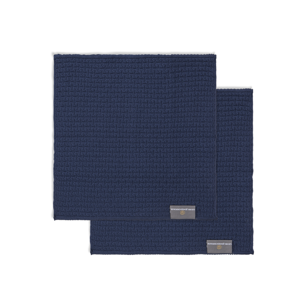 ディッシュクロス ノール 27×27cm 2枚入 / ダークブルー