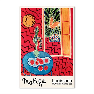 ルイジアナ近代美術館ポスター / Red interior with display (1947) / Henri matisse