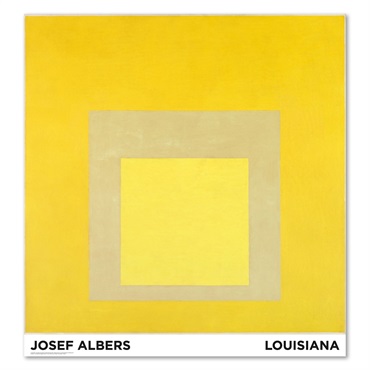 ルイジアナ近代美術館ポスター / Homage to the square - yellow climate / Josef albers