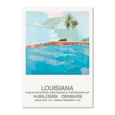 ルイジアナ近代美術館ポスター / Pool and steps (1971) / David hockney