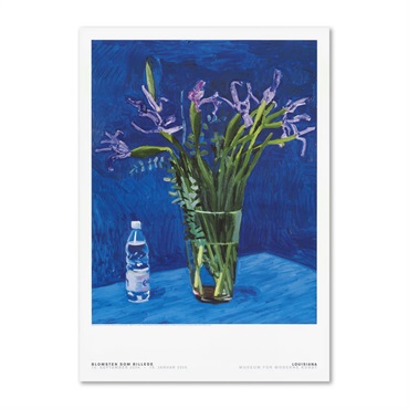 ルイジアナ近代美術館ポスター / Iris with evian bottle (1998) / David hockney