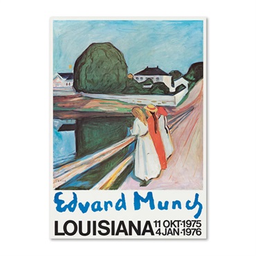【期間限定】ルイジアナ近代美術館ポスター / Girls on Bridge (1902) / Edvard Munch (A1)