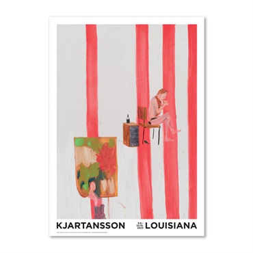 【期間限定】ルイジアナ近代美術館ポスター / The End (red stripes) / Ragnar Kjartansson(A2)