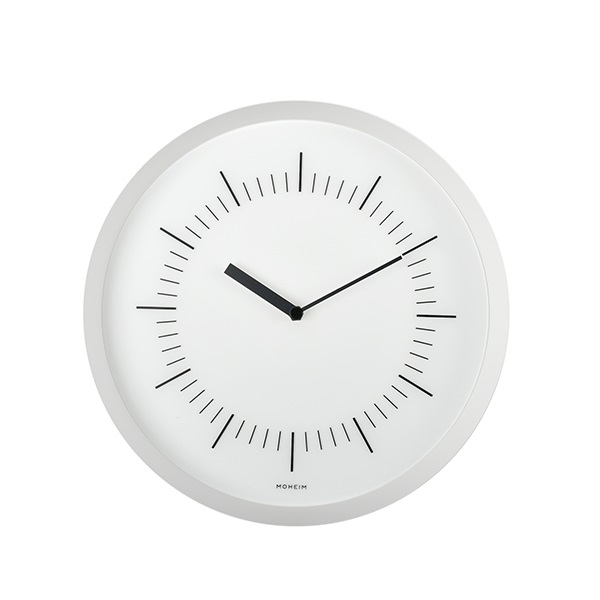 ウォールクロック HORN / ホワイト×ホワイト