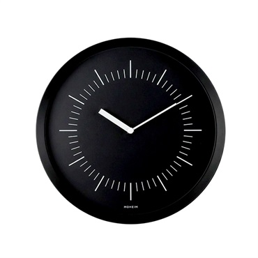 ウォールクロック HORN / ブラック×ブラック