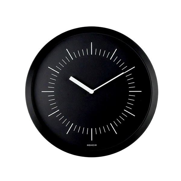 ウォールクロック HORN / ブラック×ブラック