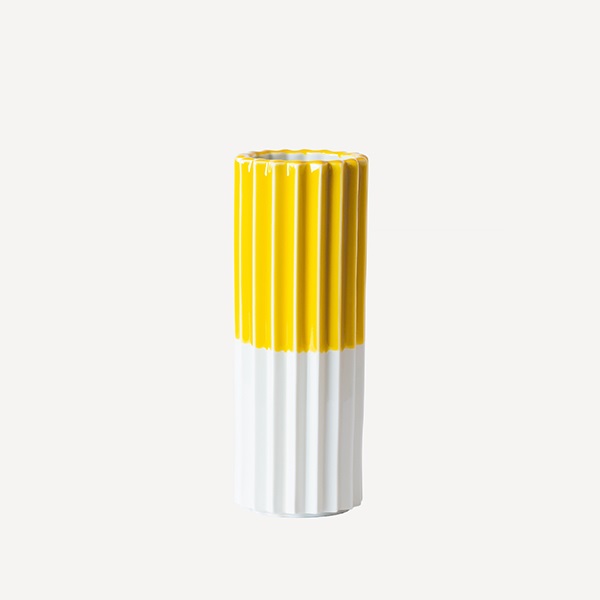 PLEATS フラワーベース / YELLOW
