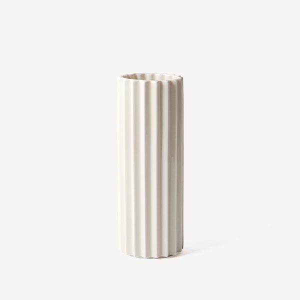 PLEATS フラワーベース / WHITE