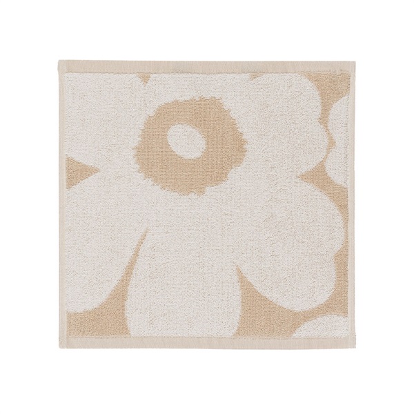 ウニッコ ミニタオル 30×30cm / ベージュ ホワイト