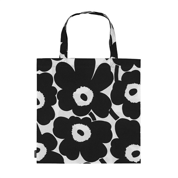 ピエニウニッコ ファブリックバック 44×43cm / ブラックホワイト