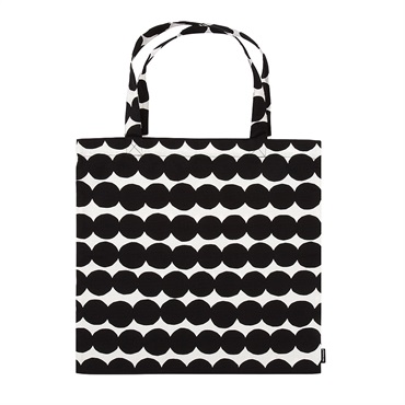 ラシィマット ファブリックバック 44×43cm / ホワイト×ブラック