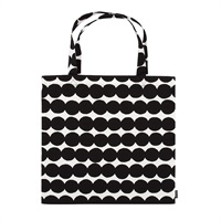 ラシィマット ファブリックバック 44×43cm / ホワイト×ブラック