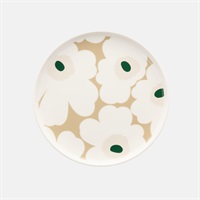 ウニッコ プレート φ20cm / ホワイト×ベージュ×グリーンmarimekko