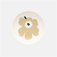 ウニッコ ディーププレート φ13cm / ホワイト×ベージュmarimekko
