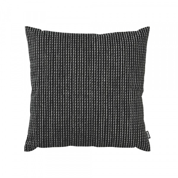 キャンバス クッションカバー 50×50cm RIVI / ブラック