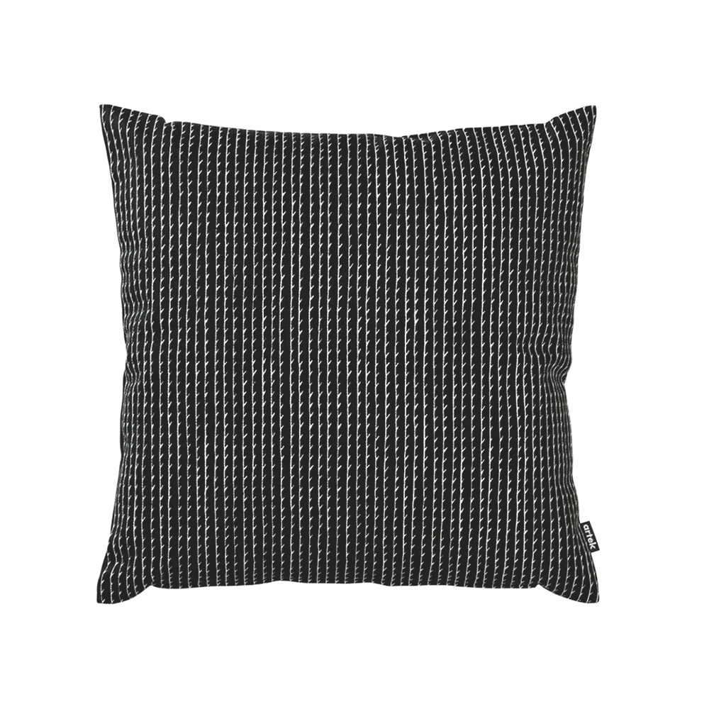 キャンバス クッションカバー 50×50cm RIVI / ブラック