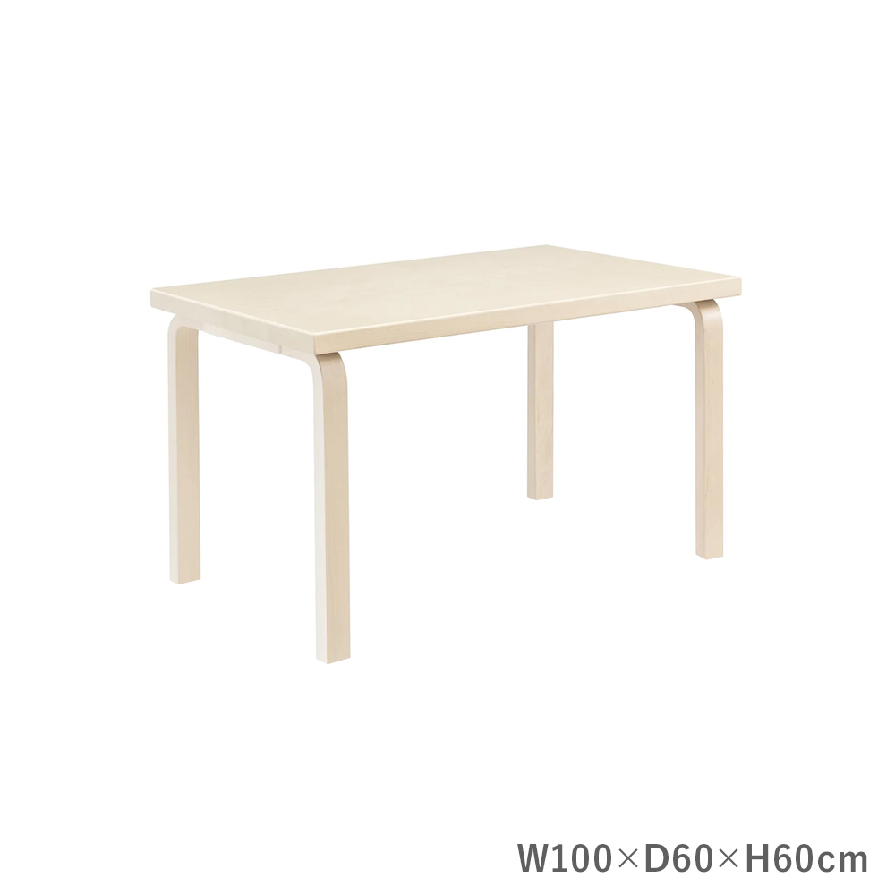 80Bテーブル 子ども用 W100×D60×H60cm / バーチ