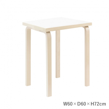 テーブル 80C W60×D60cm / ホワイトラミネート