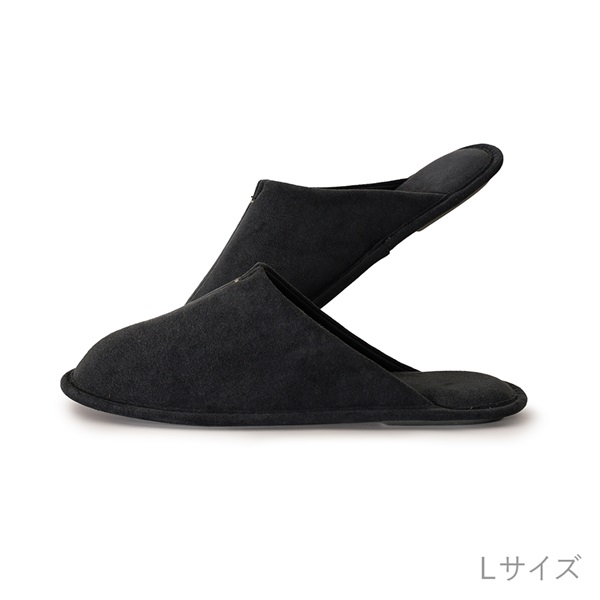 rooms easyWASH × Ultrasuede® ルームシューズ(L チャコール)