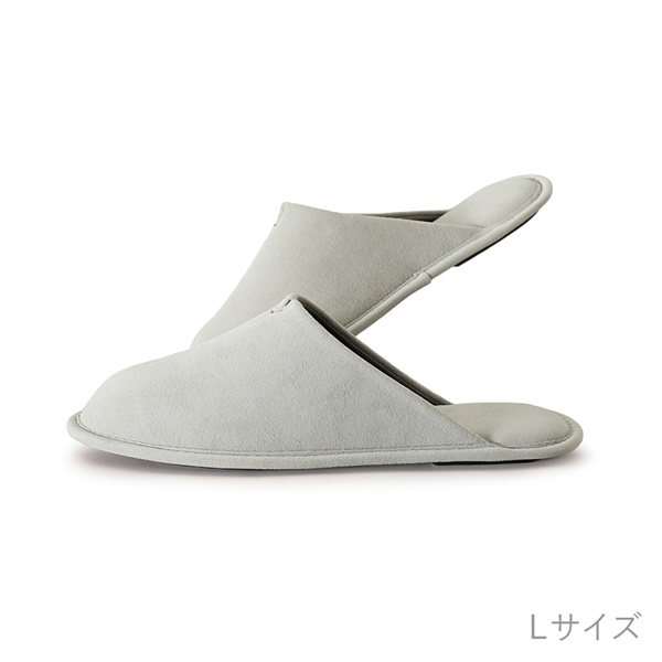rooms easyWASH × Ultrasuede® ルームシューズ(L プラチナム)