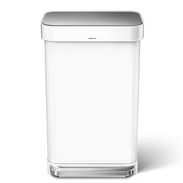 レクタンギュラーステップカン 45L / ホワイト CW2027