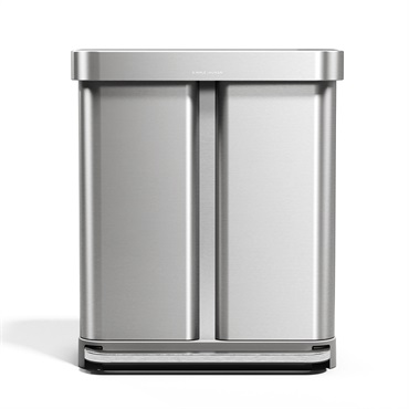 レクタンギュラー ステップカン リサイクラー 58L / シルバー CW2116