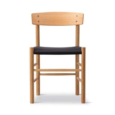 J39 モーエンセンチェア SH46cm / オーク材 オイル仕上げ ブラックキャンバス