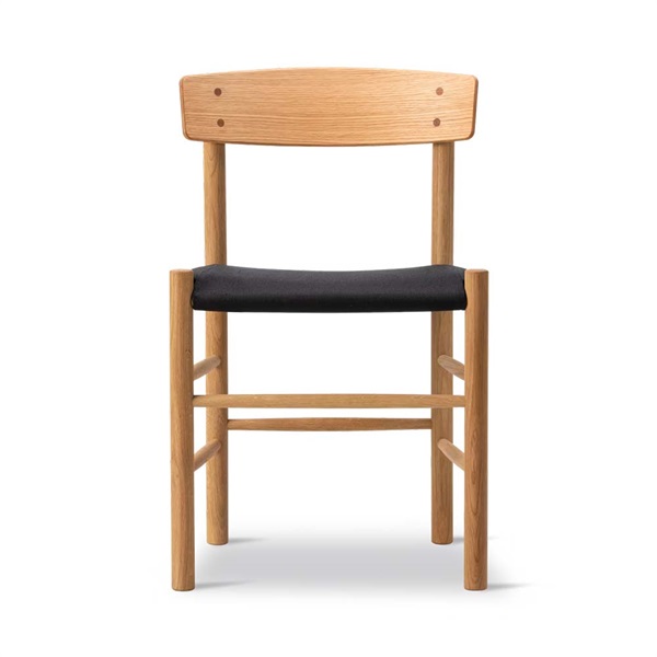 J39 モーエンセンチェア SH46cm / オーク材 オイル仕上げ ブラックキャンバス