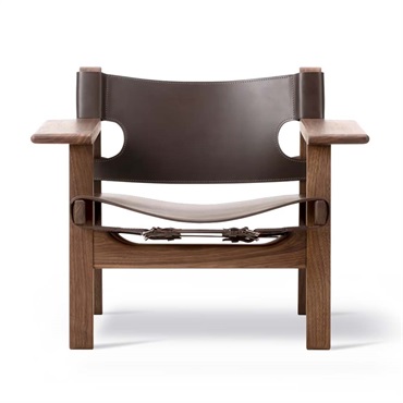 スパニッシュチェア 2226 / ウォールナット材 オイル仕上げ ダークブラウンレザー