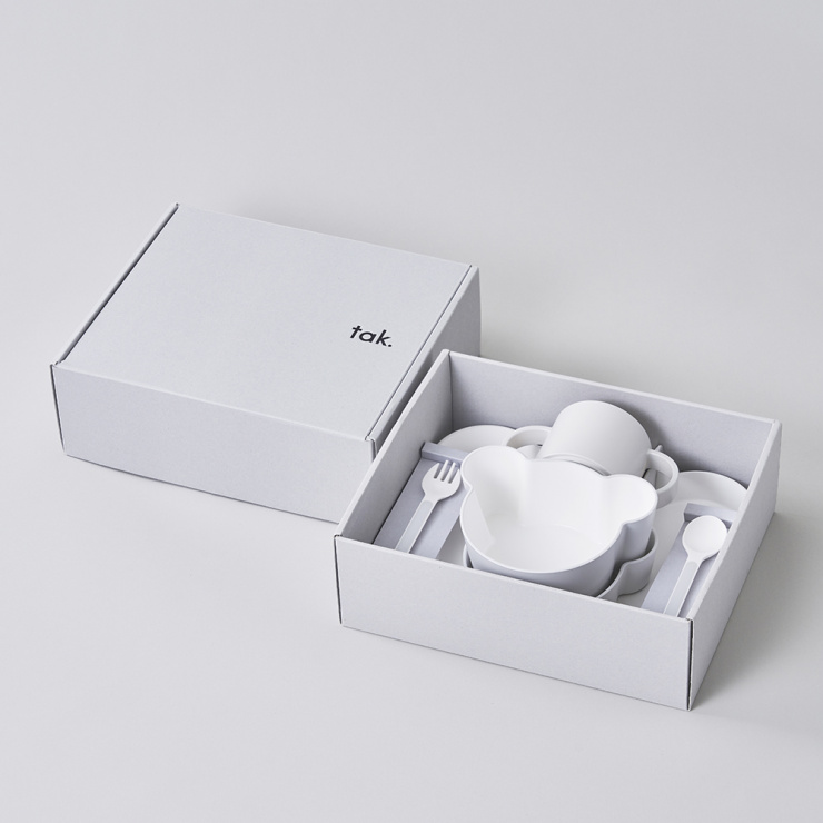 キッズディッシュ ギフトボックス ベア(グレー)