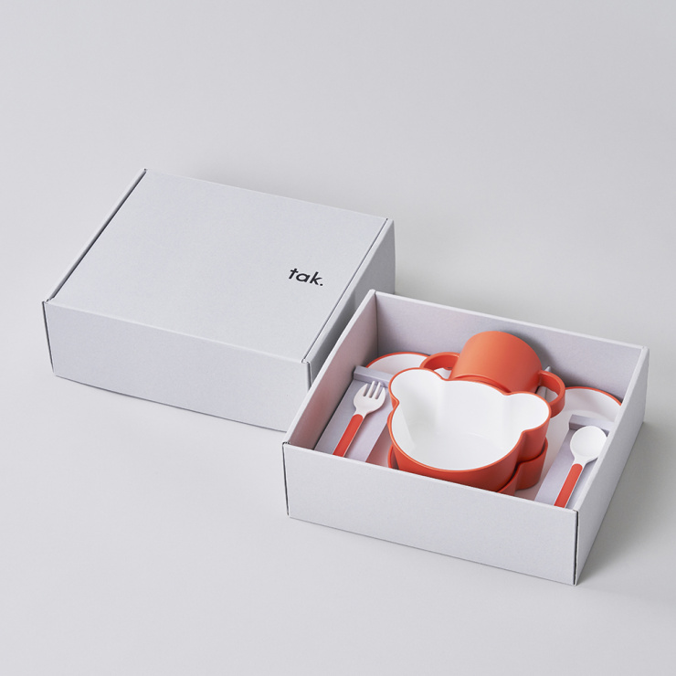 キッズディッシュ ギフトボックス ベア(オレンジ 【在庫限り】)