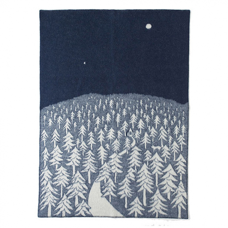 ウール シングルブランケット 130×180cm / HOUES IN THE FOREST