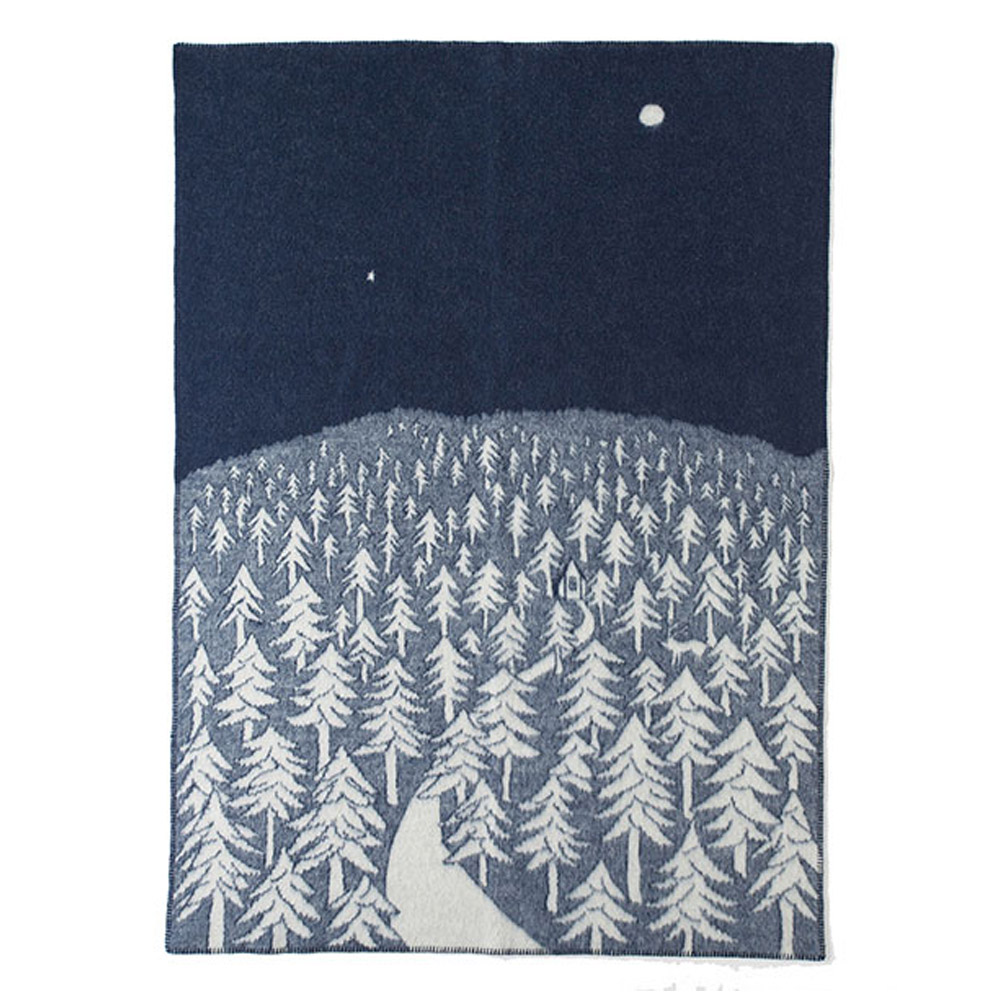 ウール シングルブランケット 130×180cm / HOUES IN THE FOREST