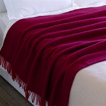 ウールスロー 130×200cm / ゴットランド チェリーレッド