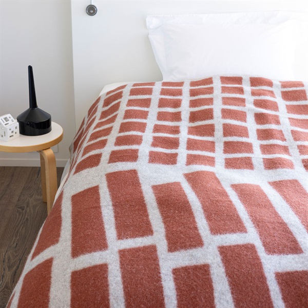 ウール シングルブランケット 130×180cm / FLOOR ブラウン