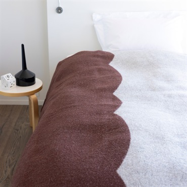 ウール シングルブランケット 130×180cm / FACADE ブリック