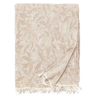 ガーゼコットンスロー フルーツ / ベージュ