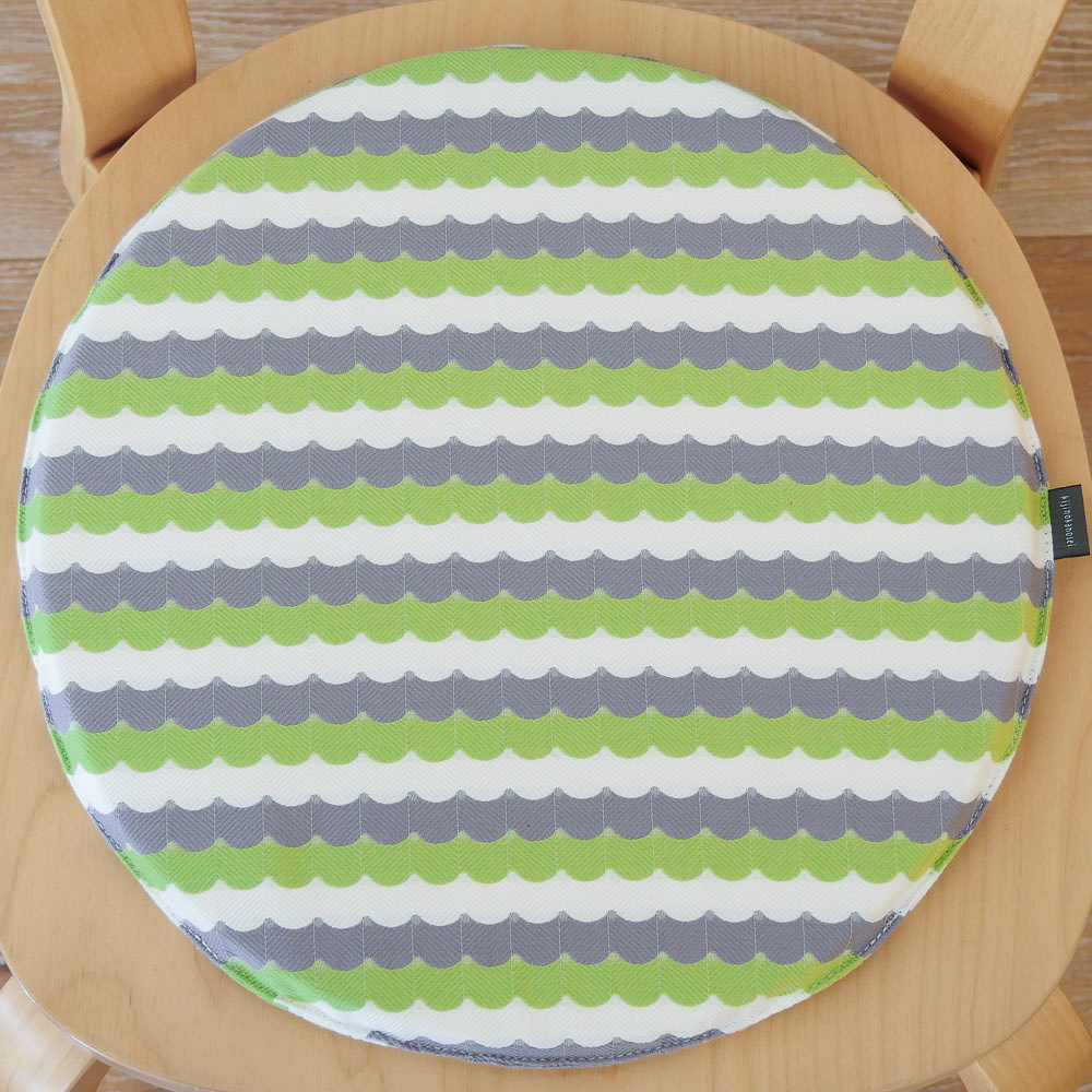 シートクッション デザインチェアクッション ラウンド35cm / kijinokanosei Kawara