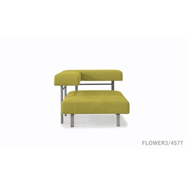 フローティングソファ SO-01 ソファ1人掛 左アーム / 900【背座同寸仕様】(FLOWER3/4577)