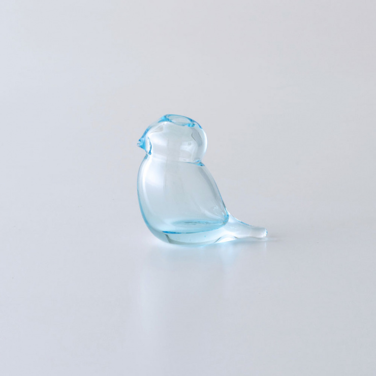 ことり 一輪挿し(・ブルー)