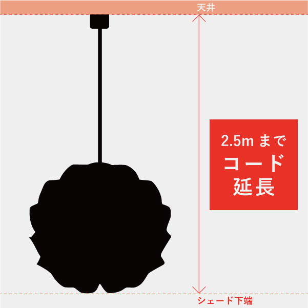 コード延長 既存全長～2.5mまで / LE KLINT専用