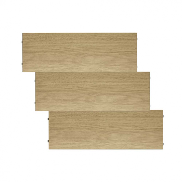 シェルフ 58×20cm 3枚入 / ウッド(オーク)