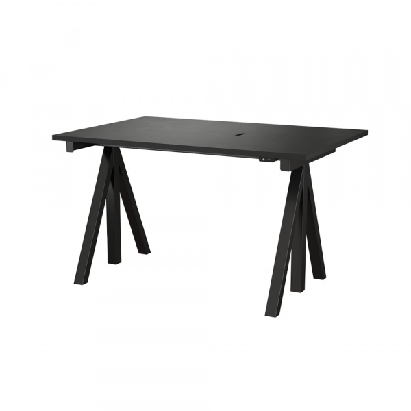 昇降式 ワークデスク 120×78cm / ブラック